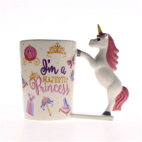 piece magical pink unicorn mug princess mug ceramic coffee tea mug unicorn cup unicorn rainbow