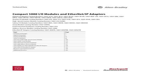 compact  io modules  ethernetip adapters update  wiring diagrams