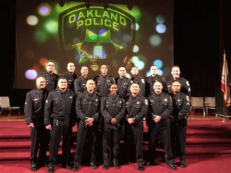 newly sworn members  oakland police department rockridge ca patch