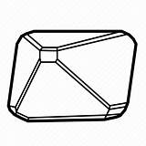 Mineral Crystal Shape Figure Logo Icon Wealth Iconfinder sketch template