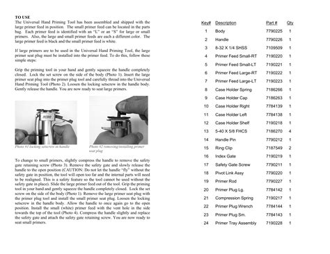 rcbs universal hand priming tool user manual page