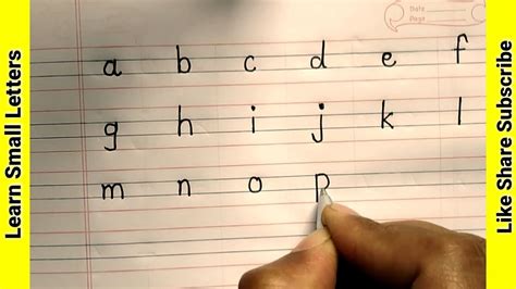 Small Letter Abc Writing How To Write Small Alphabet Letters Alphabet