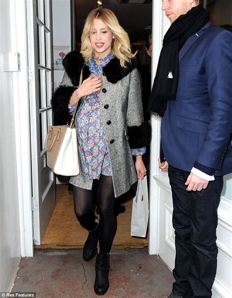 Peaches Geldof Attends Andy Warhol Pram Party Covering Her Bump In