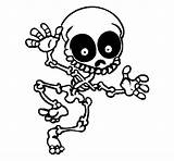 Esqueleto Scheletro Colorir Halloween Squelette Dibujo Contento Esqueletos Pequeno Contente Brujas Esqueletor Desenhos Tudodesenhos Acolore Coloritou Stampare Dessins sketch template
