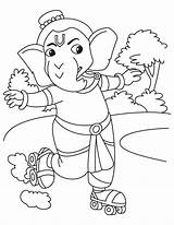 Coloring Pages Colouring Ganesha Hindu Kids Ganesh Drawing Mandala Getcolorings Getdrawings sketch template
