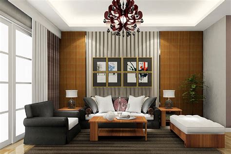 nice living room  striped walls storiestrendingcom