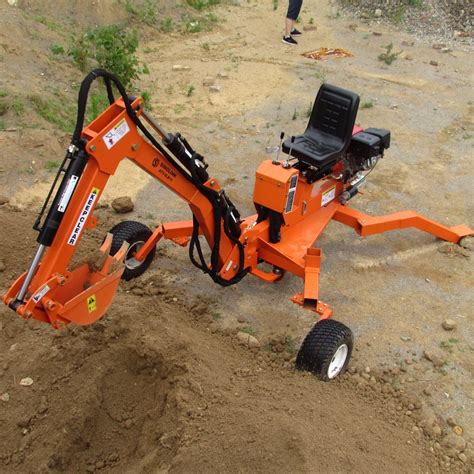 towable backhoe agriculture hp small towable backhoe excavator china gasoline excavator