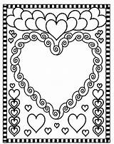 Corações Namorados sketch template