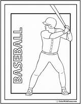 Coloring Baseball Pages Batter Sports Sheets Printable Print Color Colorwithfuzzy Pdf Fuzzy Player Kids Preschool Star sketch template