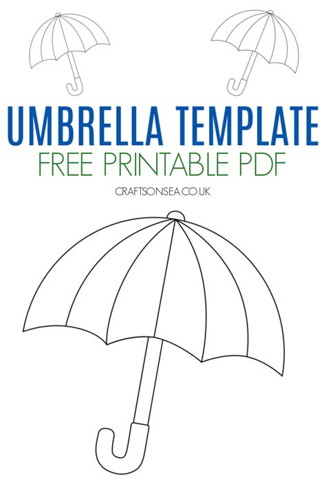 printable umbrella template