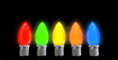 christmas light bulbs stock photo image