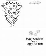 Christmas Card Cards Coloring Color Printable Tree Pages Print Kids Greeting Xmas Holiday Funny Merry Own Template Colour Printcolorfun Choose sketch template