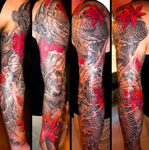 Awesome Japanese Sleeve Tattoos