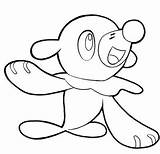 Popplio Lineart sketch template