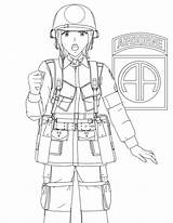 Airborne Drawing 82nd Paratrooper Drawings Getdrawings sketch template