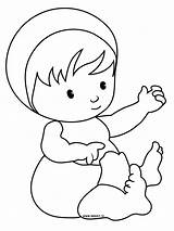 Coloring Baby sketch template