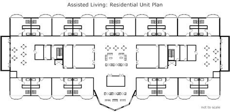 image assisted living residential unit plan assisted living facility floor plans