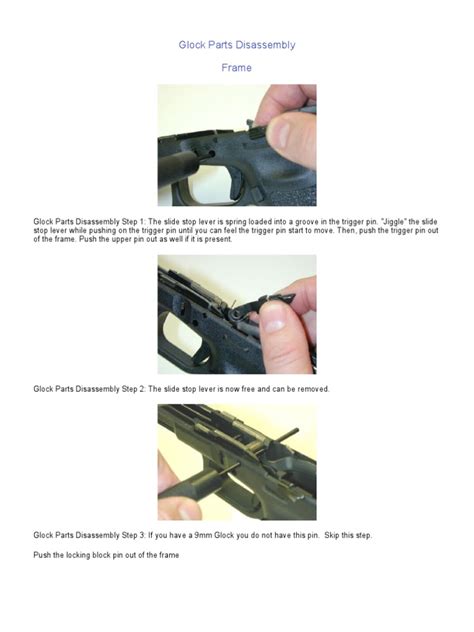 glock parts disassembly trigger firearms firearms