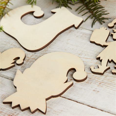 elf ear laser cut  wood shape craft supply unfinished home hobby