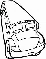 Bus Simple Drawing Getdrawings School sketch template