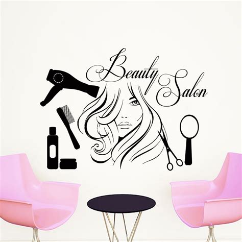 wall decal quote beauty salon make up girl woman decals vinyl stickers