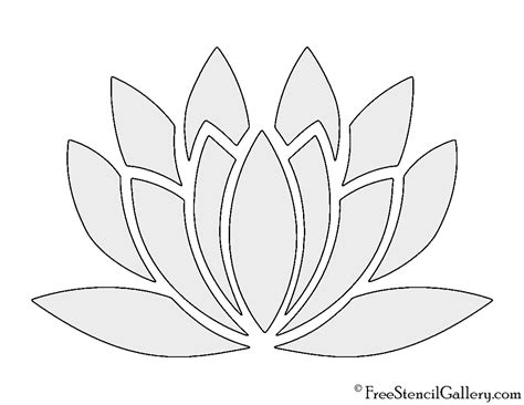 lotus flower template  printable printable templates