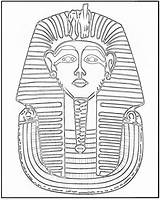 Coloring Tutankhamun Tut King Getcolorings Emerging Print Printable sketch template