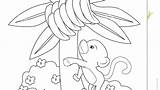 Banana Tree Coloring Pages Getcolorings Color Getdrawings sketch template