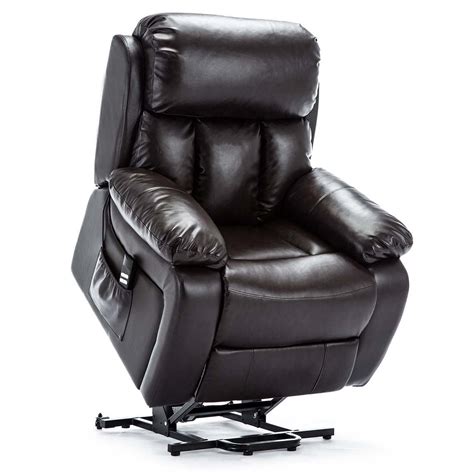chester dual motor riser electric leather recliner armchair heated