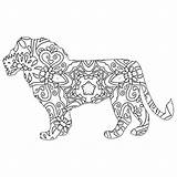Mandala Lion Coloring Mandalas Animal Pages Popular Fun Most sketch template