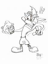 Bandicoot Pages Mycoloring Getcolorings Colo sketch template