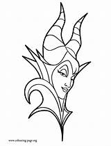 Maleficent Coloring Disney Pages Face Clipart Printable Beauty Sleeping Villans Villains Colouring Coloring4free Color Princess Drawing Kids Descendants Outlines Fun sketch template