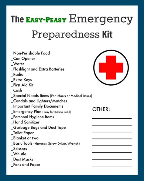 emergencyevacuation preparedness kit  printable checklist  creek  house