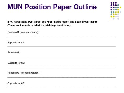 mun position papers powerpoint    id