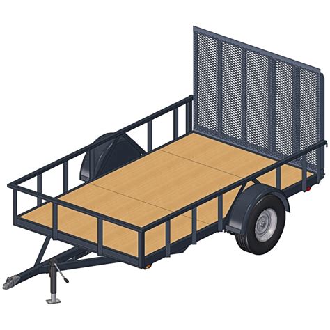utility trailer plans  lbs single axle lots  options