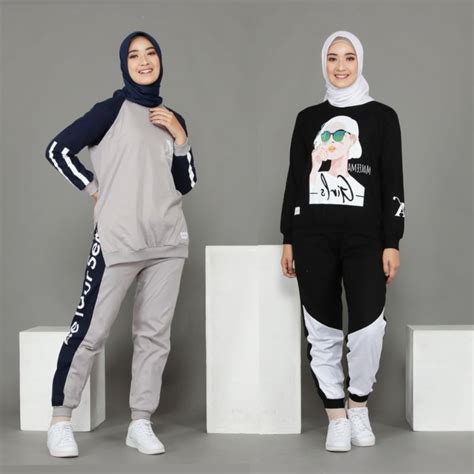 Jual Baju Olahraga Wanita Muslim Setelan Olahraga Wanita Setelan Senam