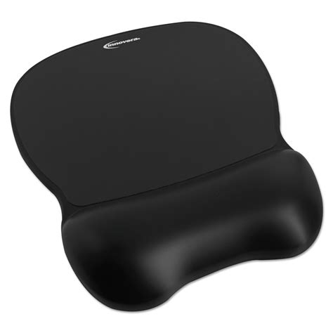 gel mouse pad wwrist rest nonskid base      black