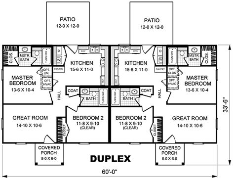 small  story duplex house plans google search duplex plans duplex floor plans house floor