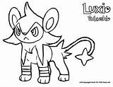 Luxray Luxio sketch template