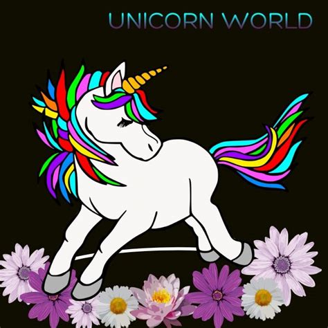 unicorn   typography poster artist poster template
