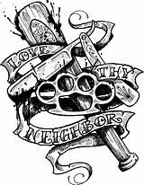 Tattoos Gangster sketch template