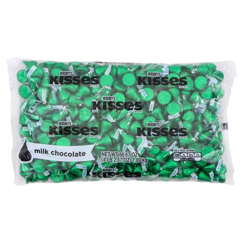 Buy Hersheys Kisses Dark Green Foils Milk Chocolate Candy