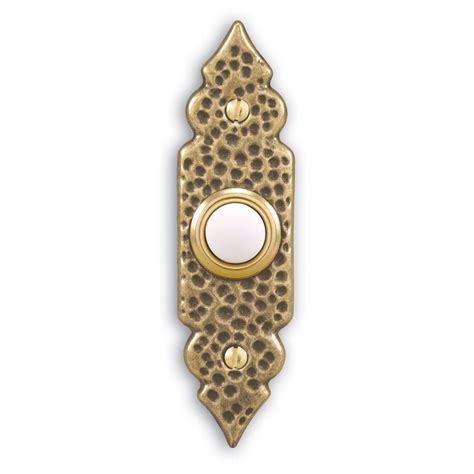 shop utilitech antique brass doorbell button  lowescom