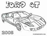 Car Coloring Ford Pages Gt Mustang Exotic Race Raptor Outline F250 Stingray Drawing Corvette F1 Printable Adults Getcolorings Cars Color sketch template
