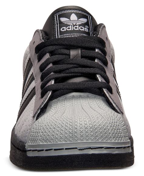 adidas mens superstar  casual sneakers  finish   gray