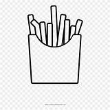 Fries Fritas Papas Pinclipart sketch template