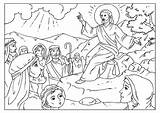 Sermon Mount Coloring Pages Printable sketch template