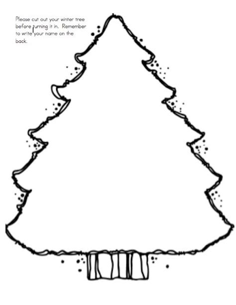 simple winter tree clipart