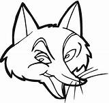 Fox Clipart Face Coloring Pages Cute Clip Cartoon Animals Clipartfest Cliparts Library Wikiclipart sketch template