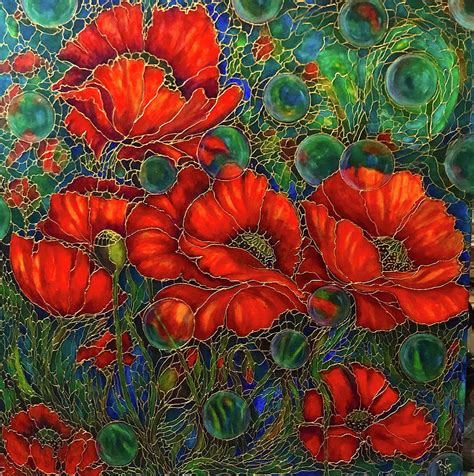 Poppy Dreams Painting By Rae Chichilnitsky Fine Art America